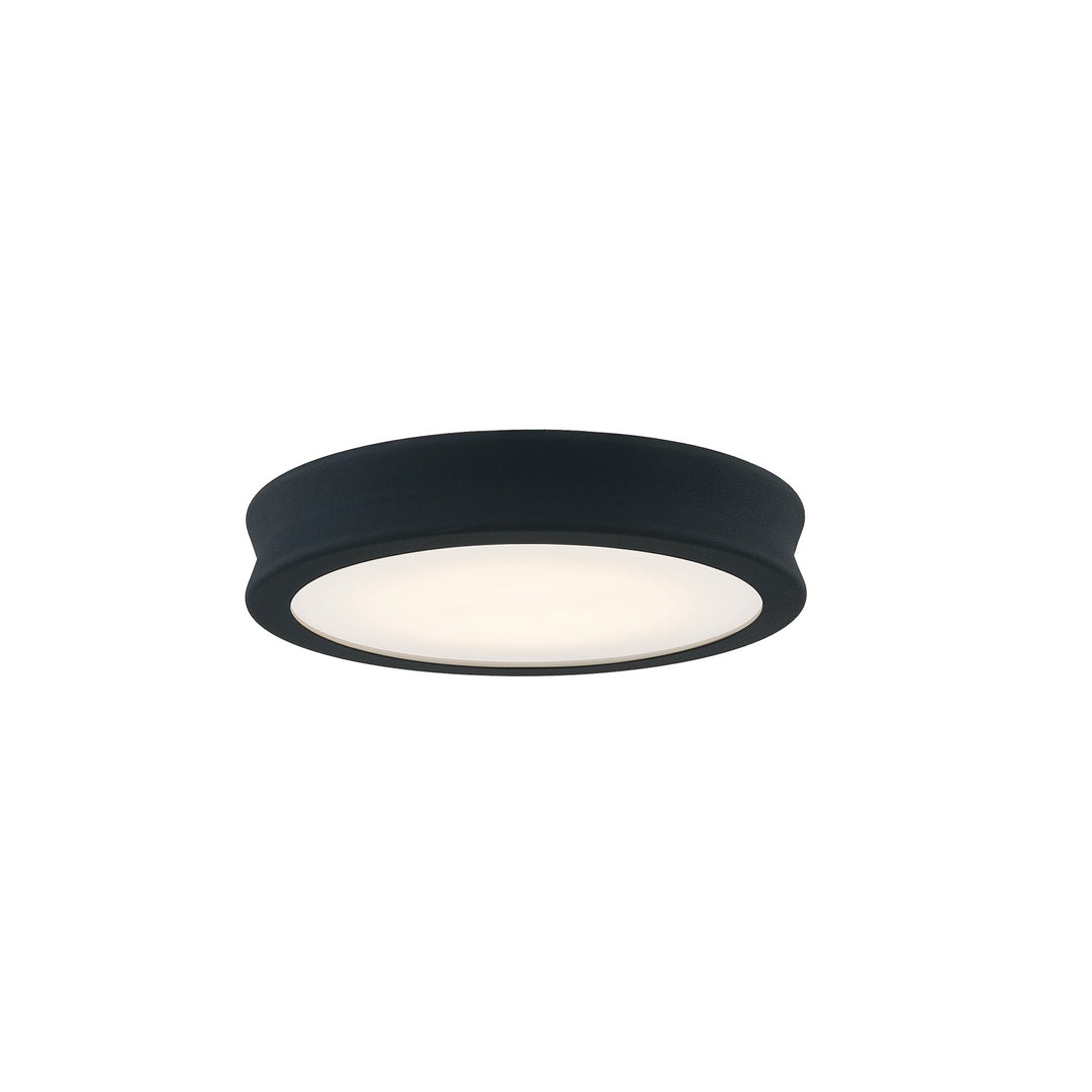 Justice Designs - FSN-4180-OPAL-MBTX - LED Flush-Mount - Fusion - Matte Black - Textured