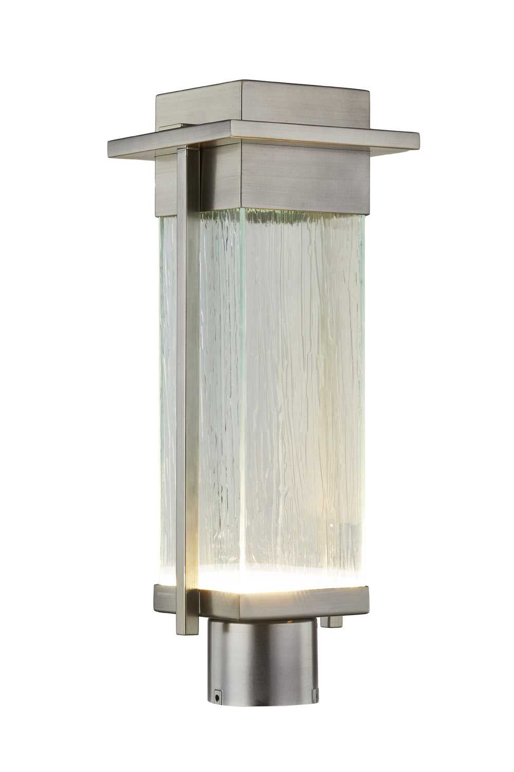 Fusion LED Post Mount in Brushed Nickel Justice Designs