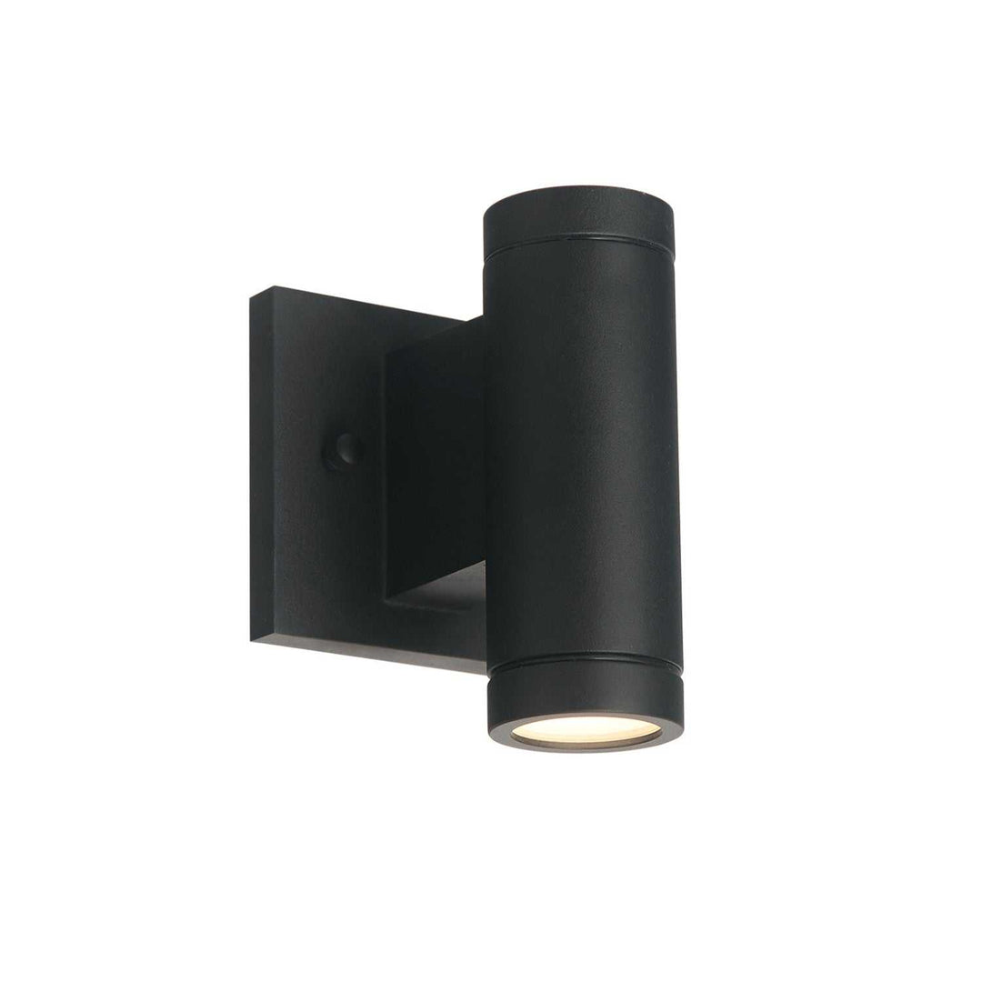Portico LED Outdoor Wall Sconce in Matte Black Justice Designs