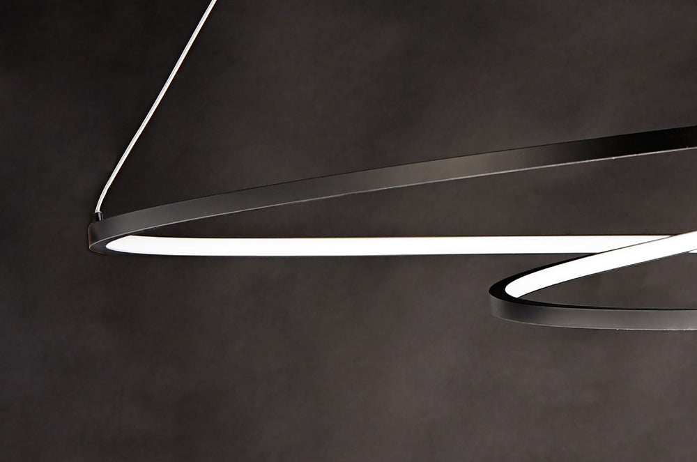 ET2 - E21327-BK - LED Pendant - Cycle - Black