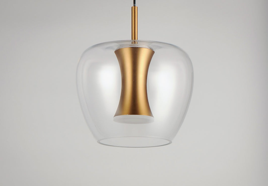 ET2 - E24162-18BKGLD - LED Pendant - Newton - Black / Gold