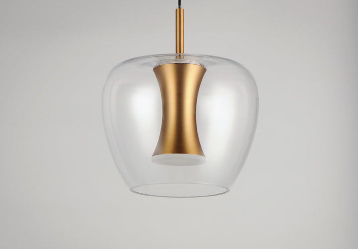 ET2 - E24162-18BKGLD - LED Pendant - Newton - Black / Gold