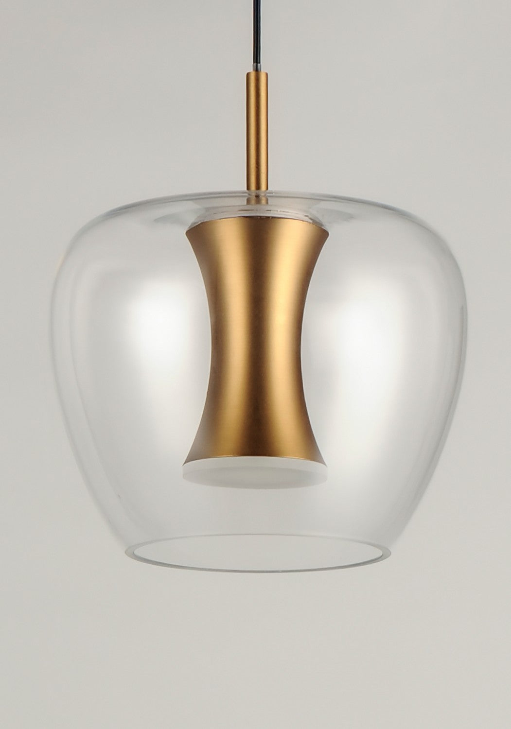 ET2 - E24162-18BKGLD - LED Pendant - Newton - Black / Gold