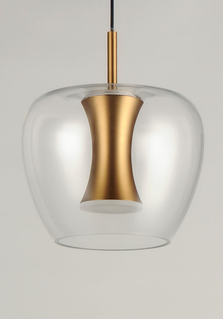 ET2 - E24162-18BKGLD - LED Pendant - Newton - Black / Gold