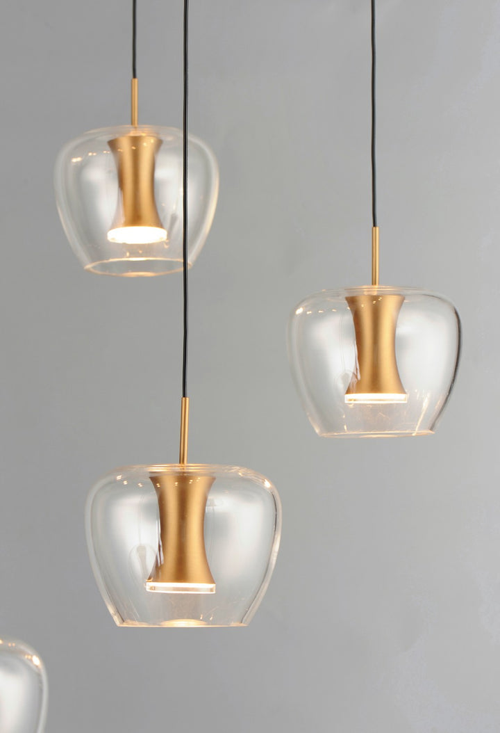 ET2 - E24167-18BKGLD - LED Pendant - Newton - Black / Gold