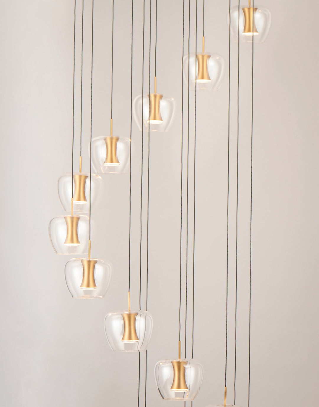 ET2 - E24169-18BKGLD - LED Pendant - Newton - Black / Gold