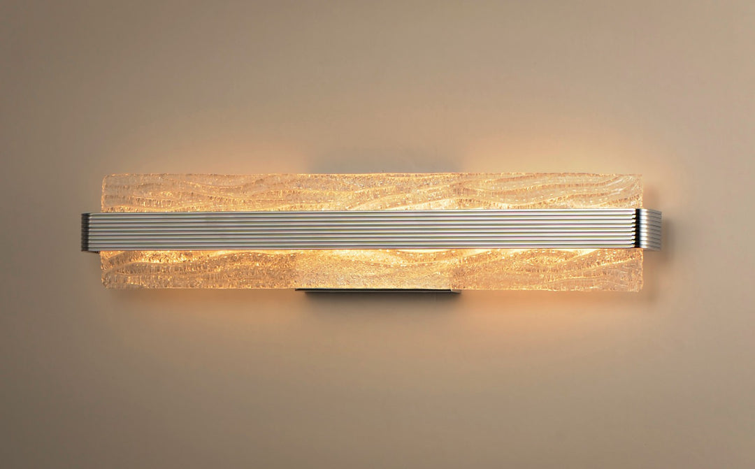 ET2 - E24424-124PC - LED Bath Vanity - Ripple - Polished Chrome