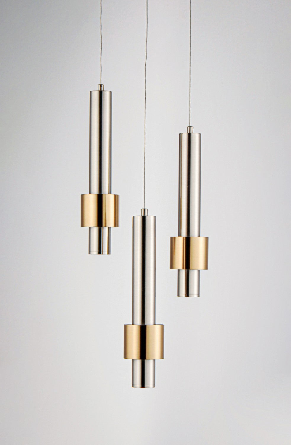 ET2 - E24753-SNSBR - LED Pendant - Reveal - Satin Nickel / Satin Brass