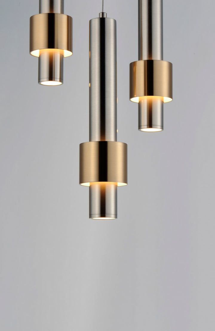 ET2 - E24753-SNSBR - LED Pendant - Reveal - Satin Nickel / Satin Brass