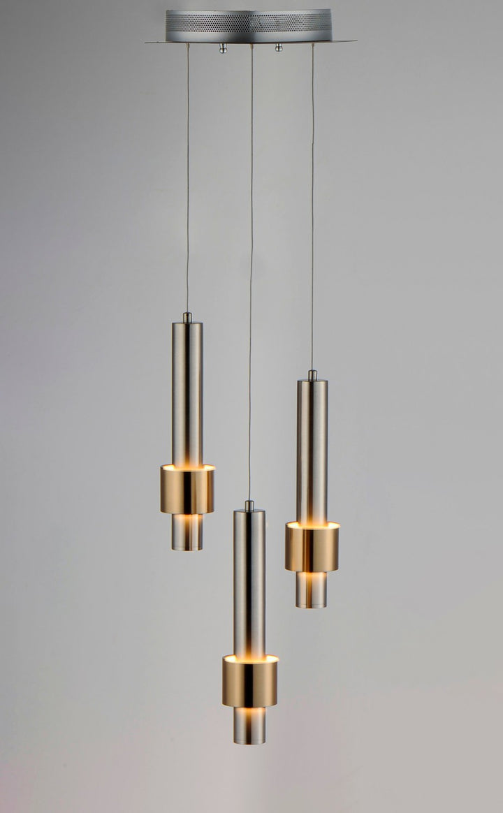 ET2 - E24753-SNSBR - LED Pendant - Reveal - Satin Nickel / Satin Brass