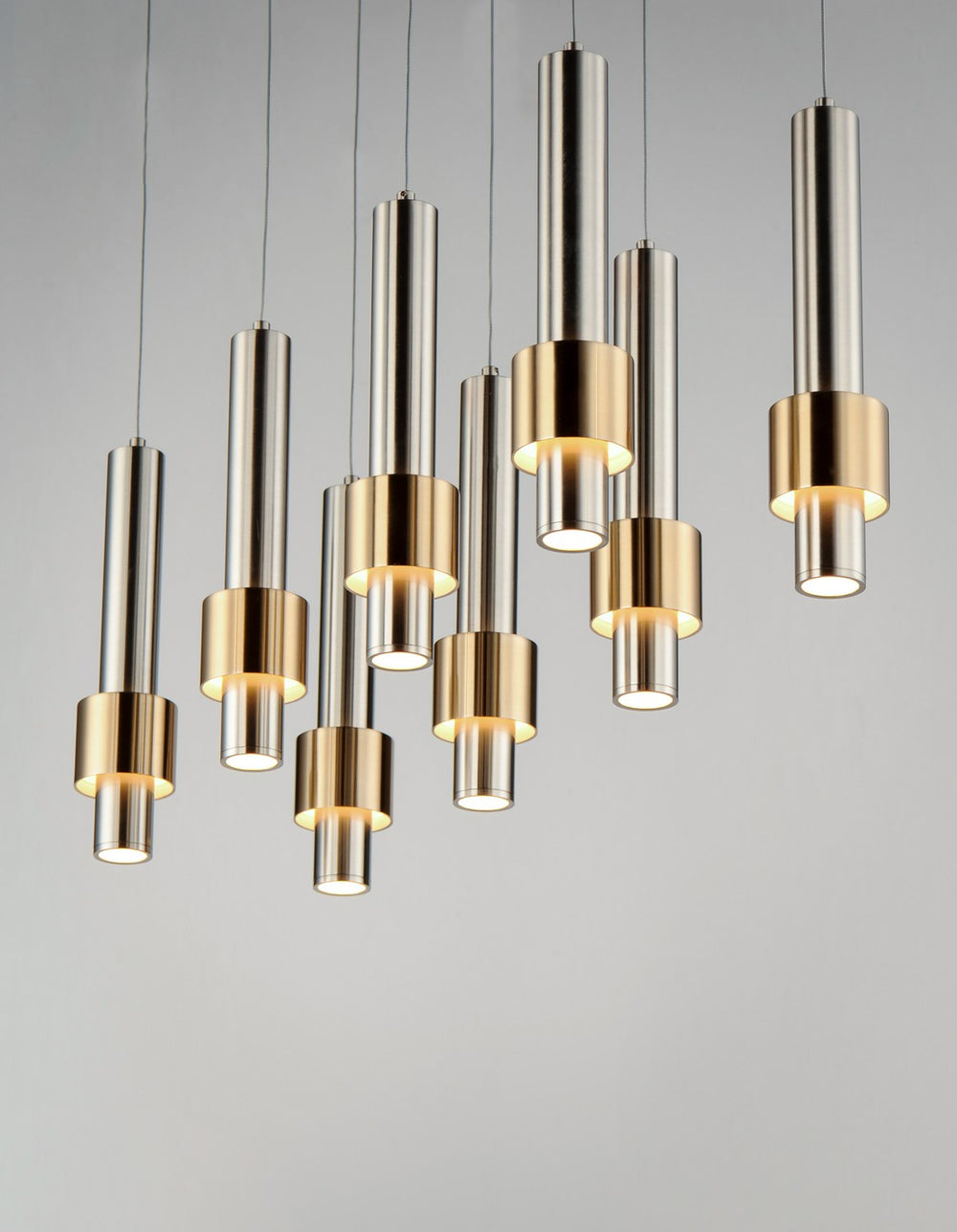 ET2 - E24758-SNSBR - LED Pendant - Reveal - Satin Nickel / Satin Brass