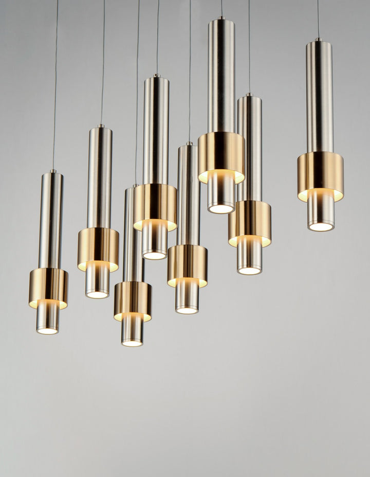 ET2 - E24758-SNSBR - LED Pendant - Reveal - Satin Nickel / Satin Brass