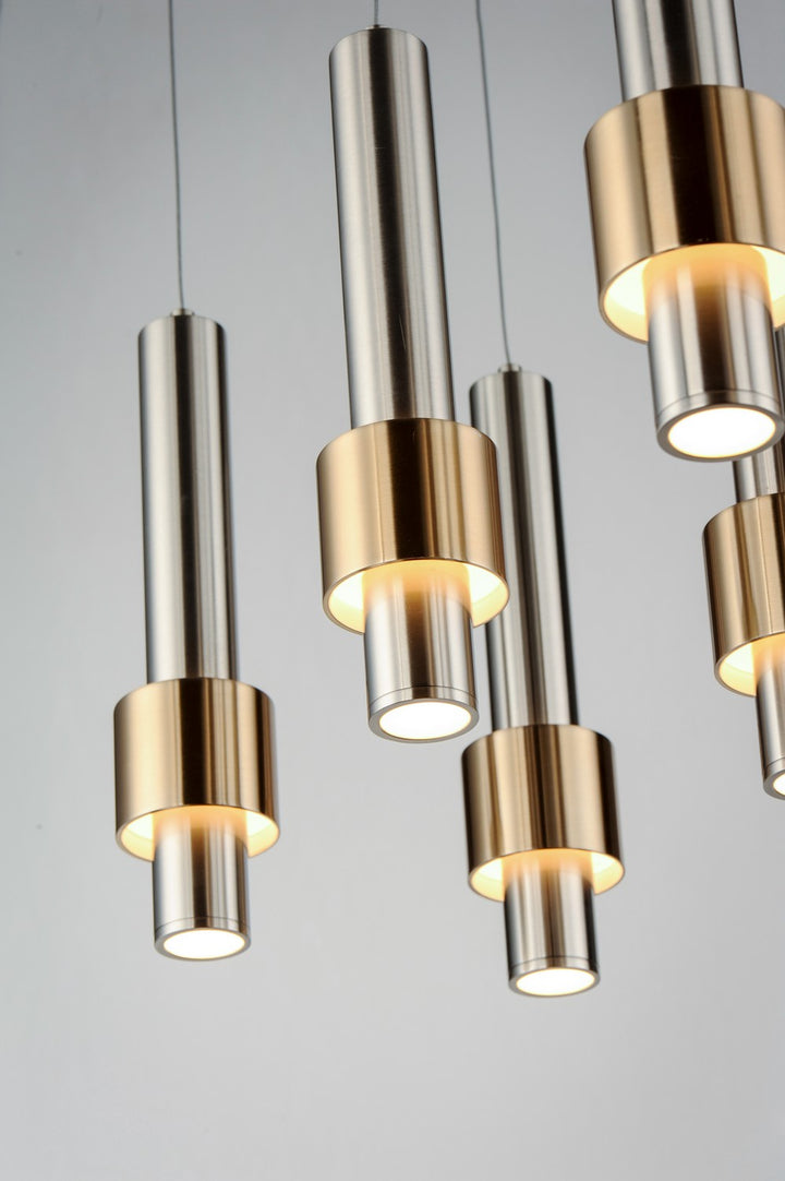 ET2 - E24758-SNSBR - LED Pendant - Reveal - Satin Nickel / Satin Brass