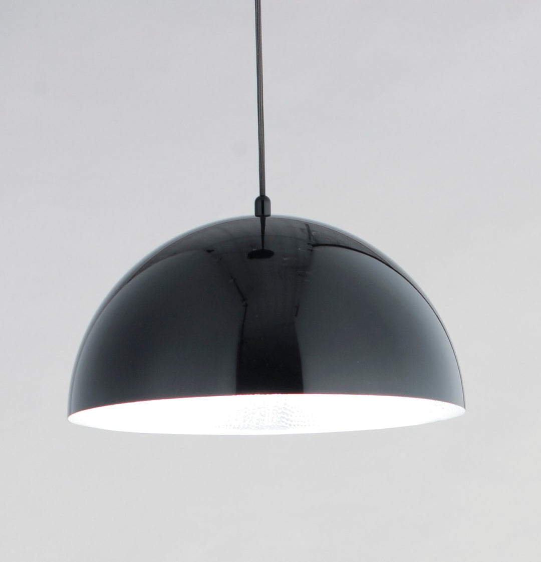 ET2 - E24902-GBAL - LED Pendant - Hemisphere - Gloss Black / Aluminum