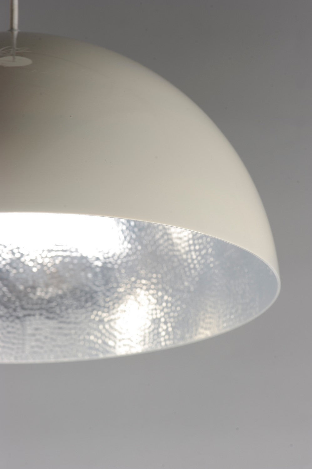 ET2 - E24902-GWAL - LED Pendant - Hemisphere - Gloss White / Aluminum
