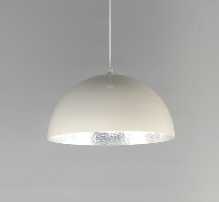 ET2 - E24902-GWAL - LED Pendant - Hemisphere - Gloss White / Aluminum