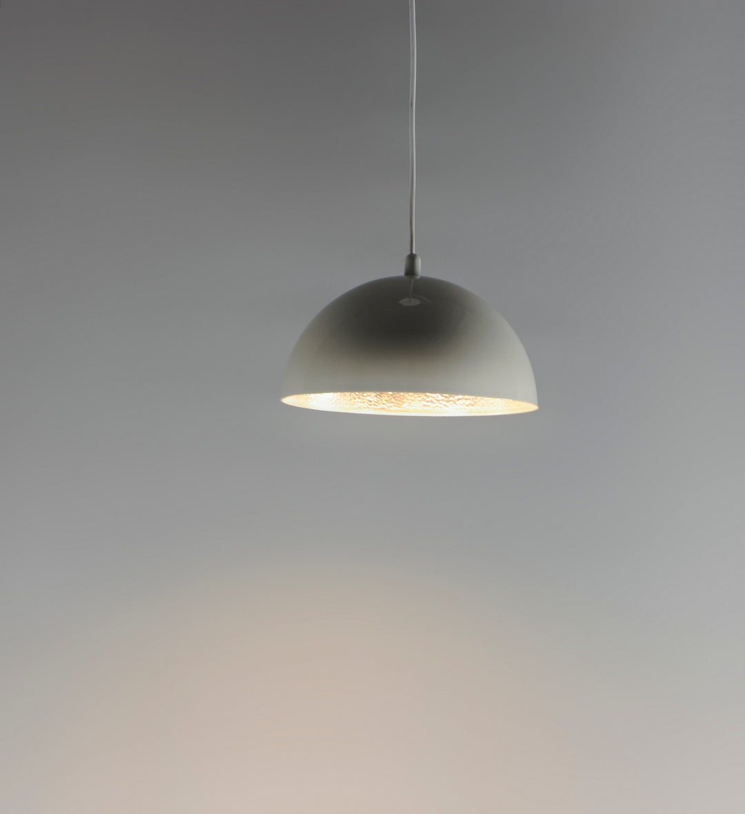 ET2 - E24902-GWAL - LED Pendant - Hemisphere - Gloss White / Aluminum