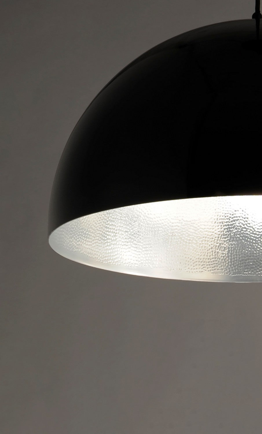 ET2 - E24904-GBAL - LED Pendant - Hemisphere - Gloss Black / Aluminum