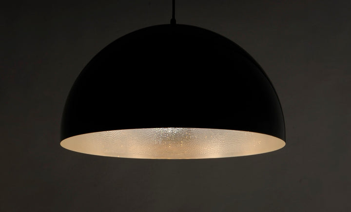 ET2 - E24904-GBAL - LED Pendant - Hemisphere - Gloss Black / Aluminum