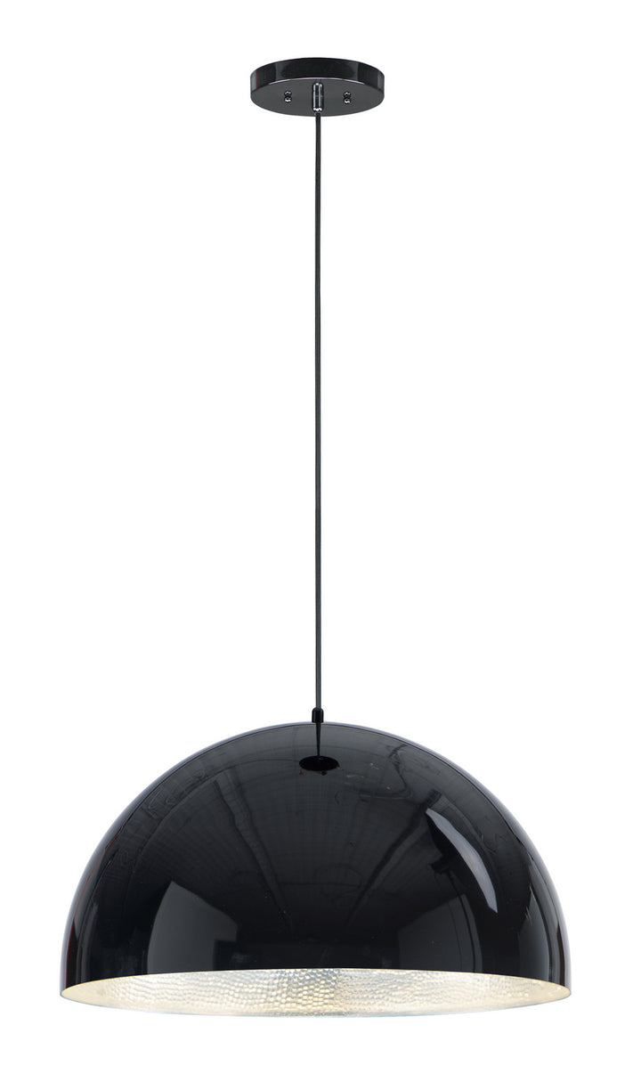 ET2 - E24904-GBAL - LED Pendant - Hemisphere - Gloss Black / Aluminum