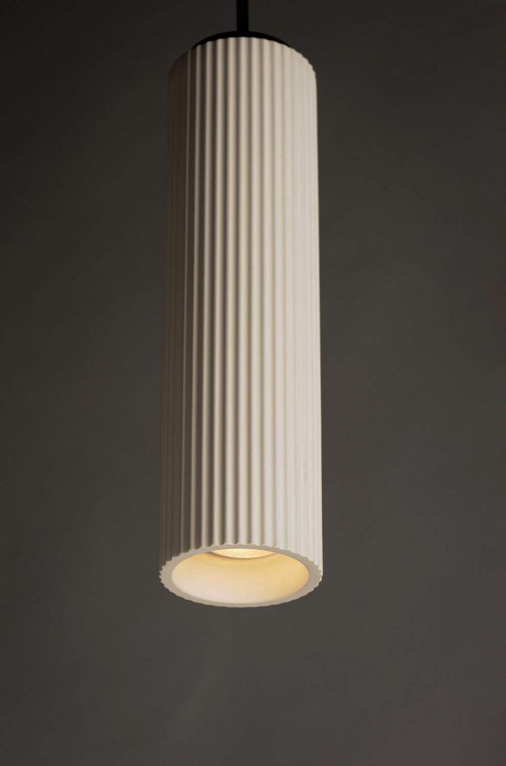 ET2 - E25038-WTBK - LED Pendant - Pleat - Black