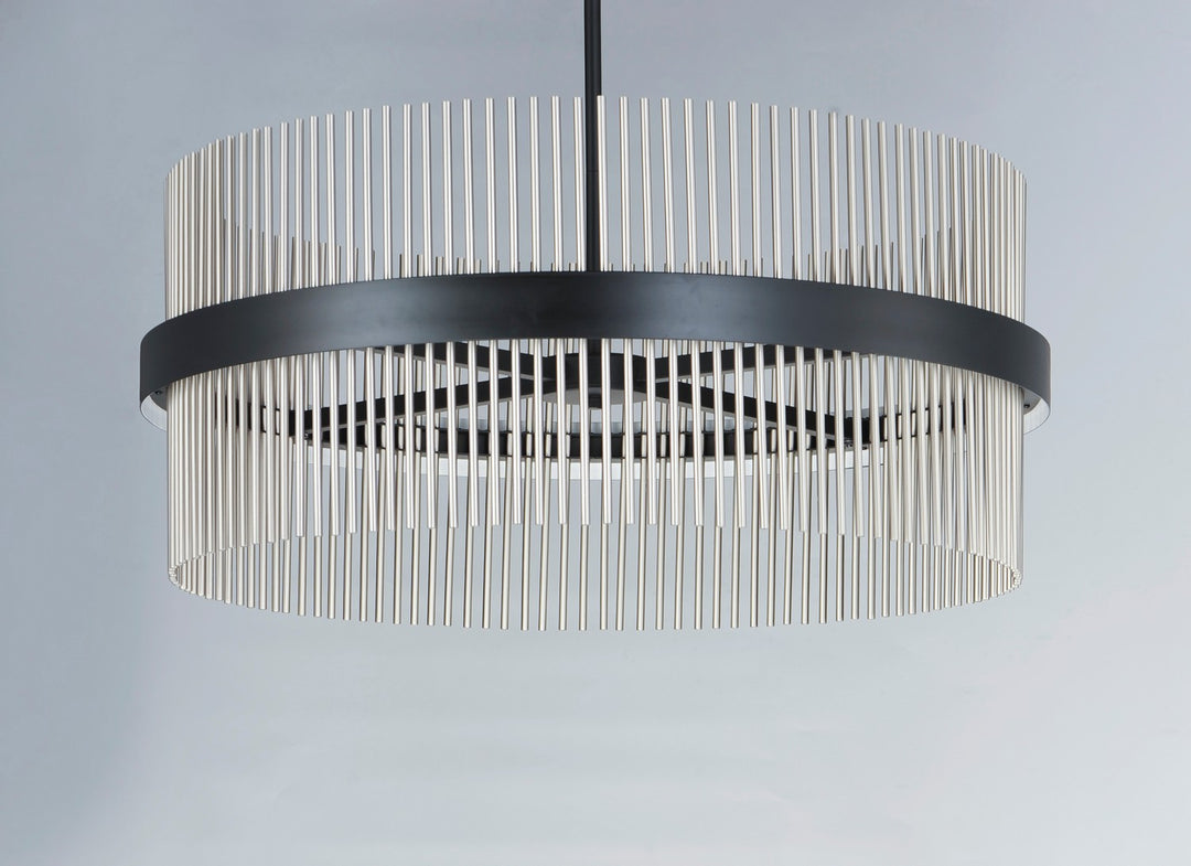 ET2 - E34207-BKSN - LED Pendant - Chimes WiZ - Black / Satin Nickel