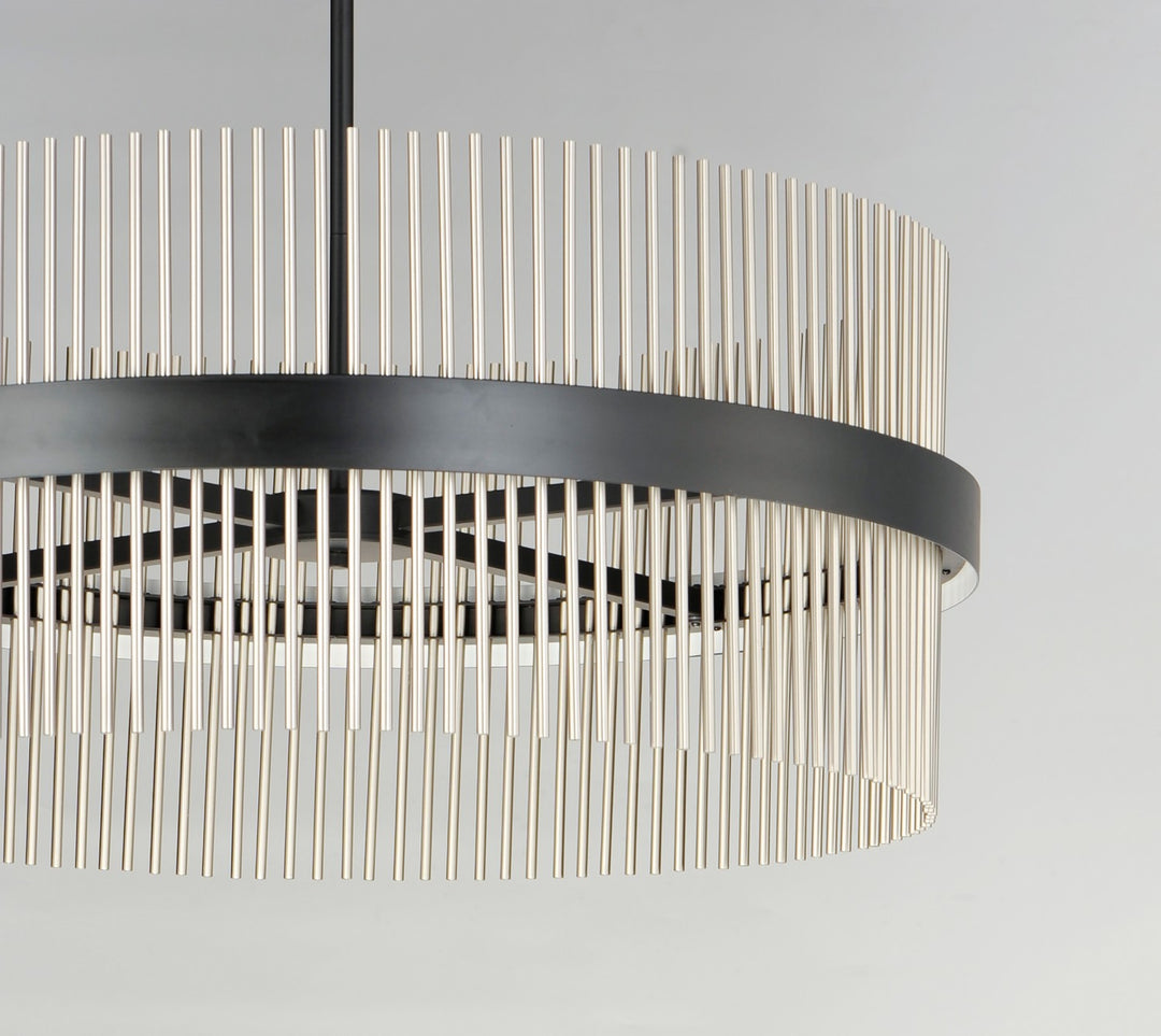 ET2 - E34207-BKSN - LED Pendant - Chimes WiZ - Black / Satin Nickel