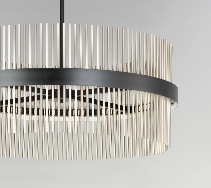 ET2 - E34207-BKSN - LED Pendant - Chimes WiZ - Black / Satin Nickel