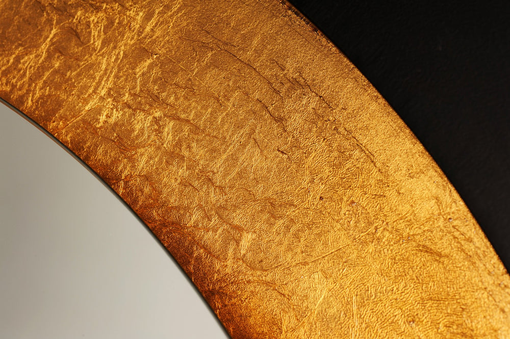 ET2 - E42040-GLBK - LED Mirror - Floating - Gold Leaf / Black