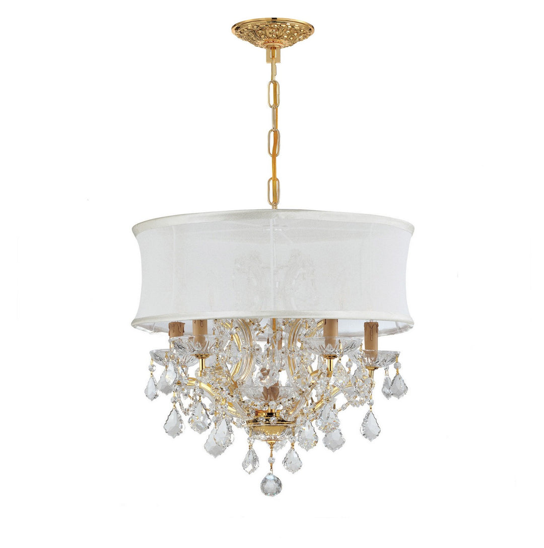 Brentwood Six Light Chandelier in Gold - available from The Lighting Shoppe, trusted by Canadian homeowners