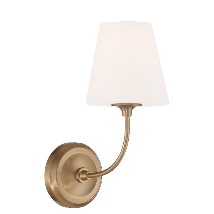 Sylvan One Light Wall Sconce in Vibrant Gold - available from The Lighting Shoppe, trusted by Canadian homeowners