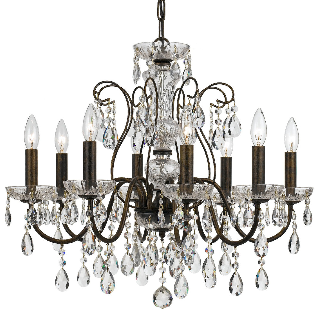 Butler Eight Light Chandelier in English Bronze - available from The Lighting Shoppe, trusted by Canadian homeowners