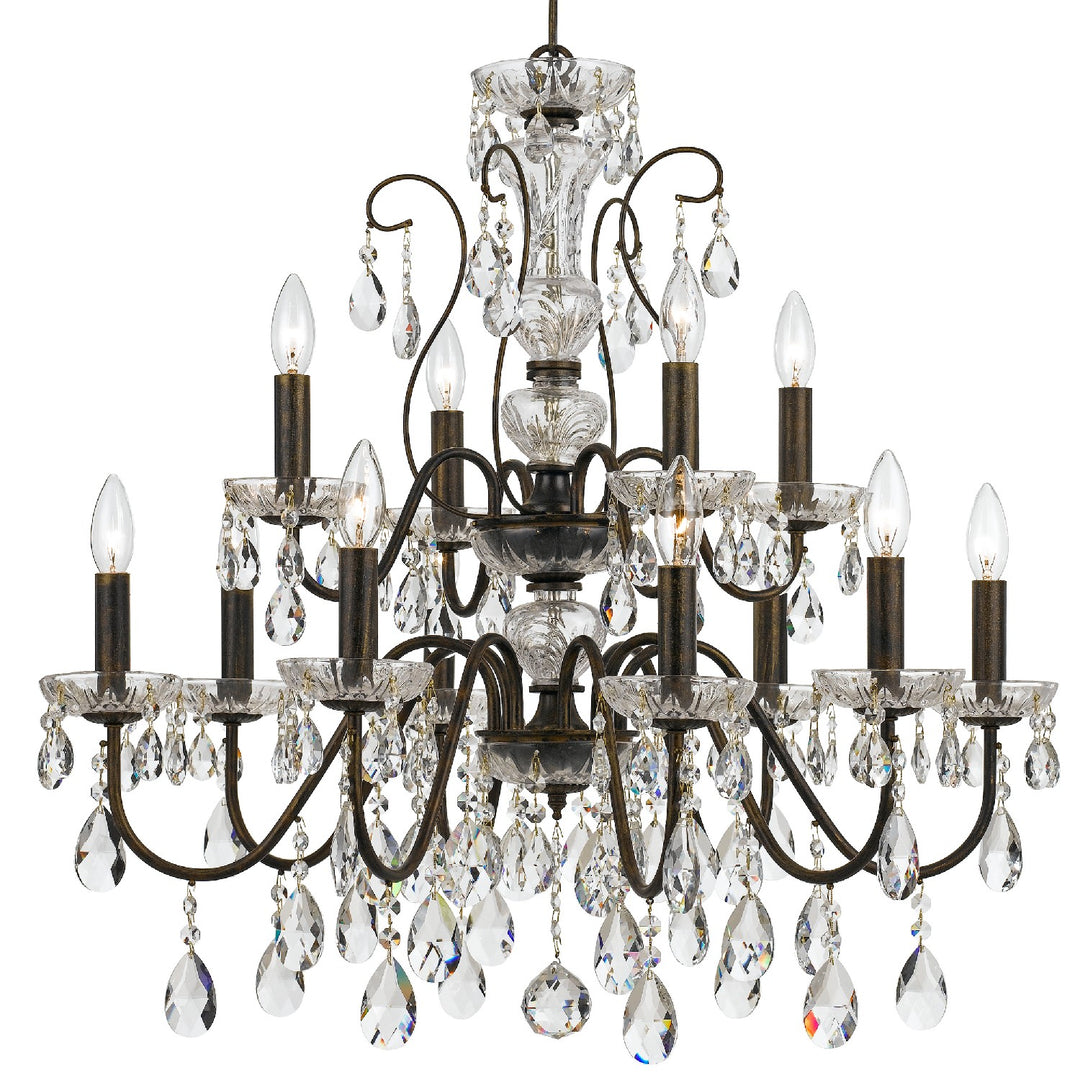 Butler 12 Light Chandelier in English Bronze - available from The Lighting Shoppe, trusted by Canadian homeowners