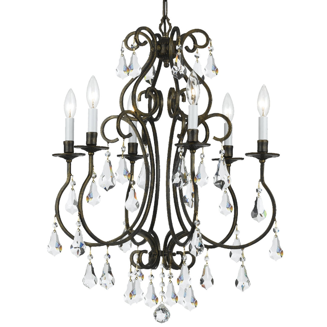 Ashton Six Light Chandelier in English Bronze - available from The Lighting Shoppe, trusted by Canadian homeowners