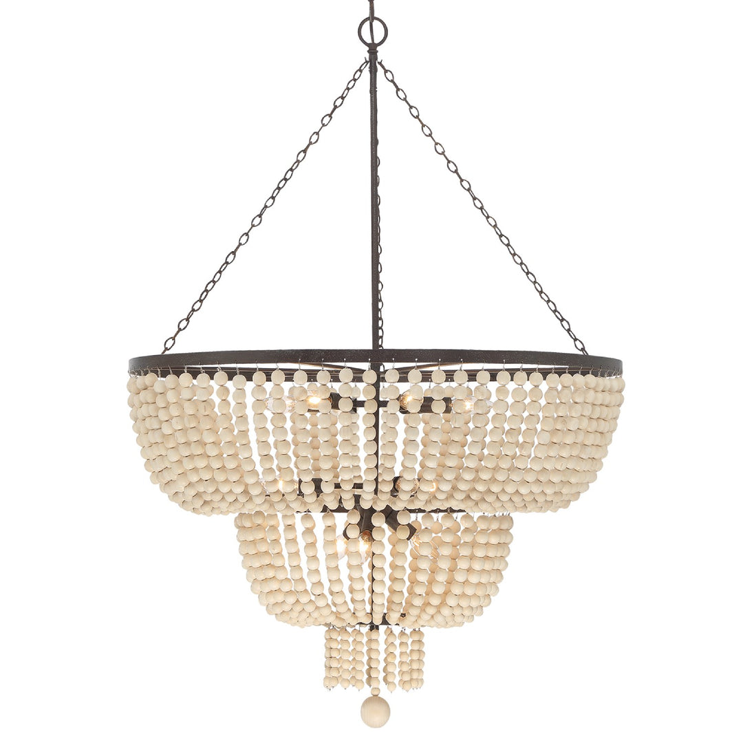 Rylee 12 Light Chandelier in Forged Bronze - available from The Lighting Shoppe, trusted by Canadian homeowners