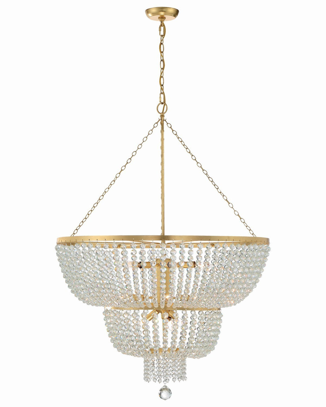 Rylee 12 Light Chandelier in Antique Gold - available from The Lighting Shoppe, trusted by Canadian homeowners