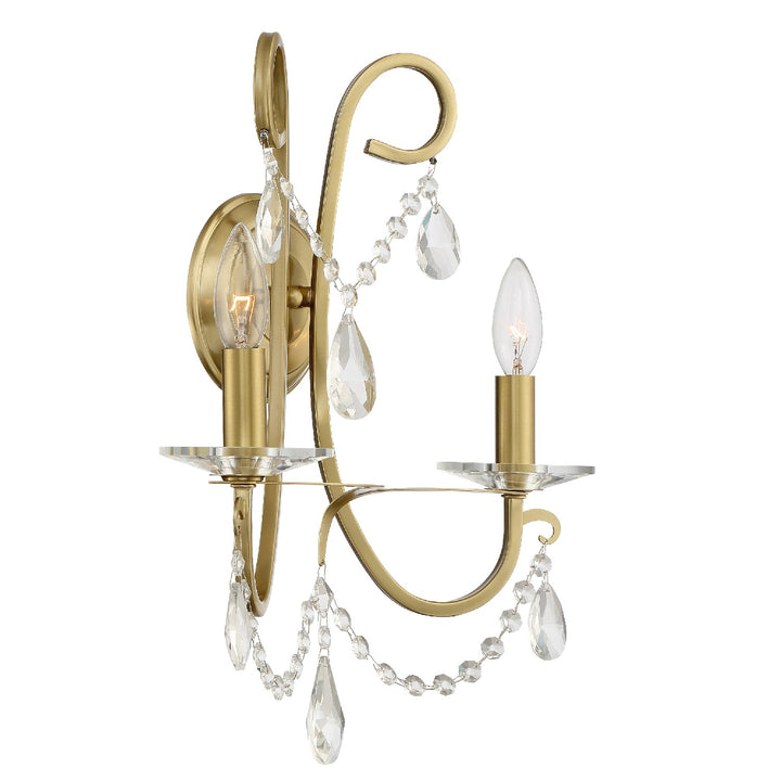 Othello Two Light Wall Sconce in Vibrant Gold - available from The Lighting Shoppe, trusted by Canadian homeowners