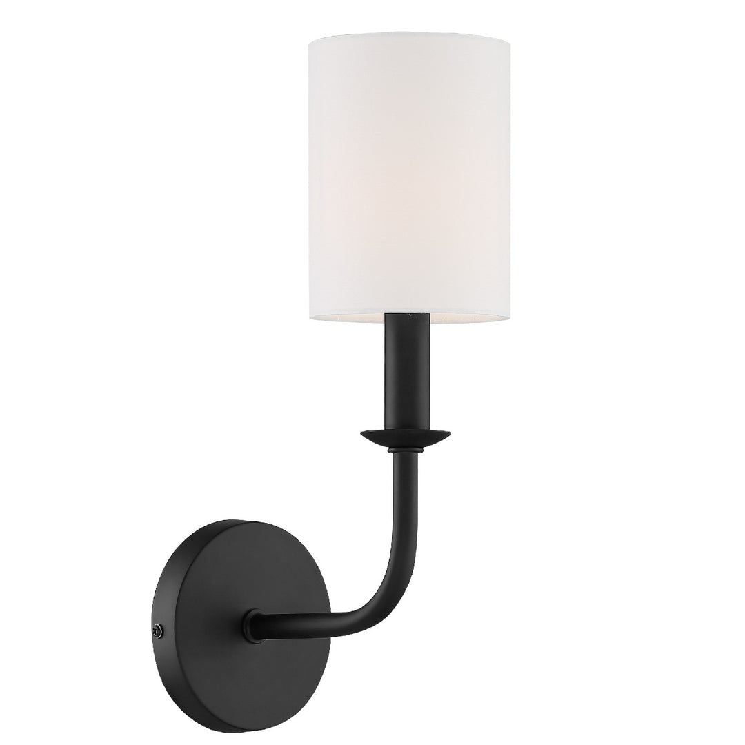 Bailey One Light Wall Sconce in Matte Black - available from The Lighting Shoppe, trusted by Canadian homeowners