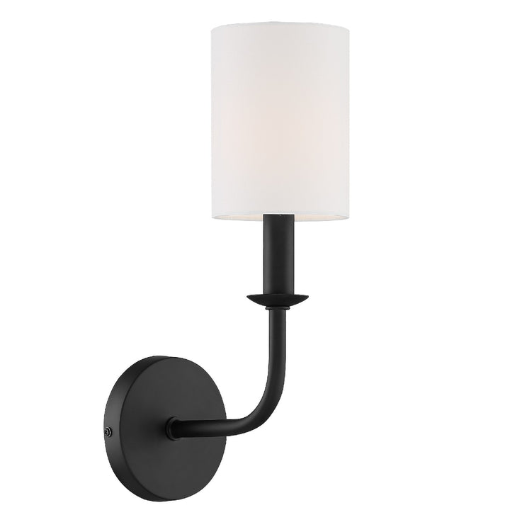 Bailey One Light Wall Sconce in Matte Black - available from The Lighting Shoppe, trusted by Canadian homeowners