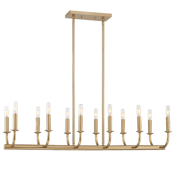 Bailey 12 Light Chandelier in Aged Brass - available from The Lighting Shoppe, trusted by Canadian homeowners