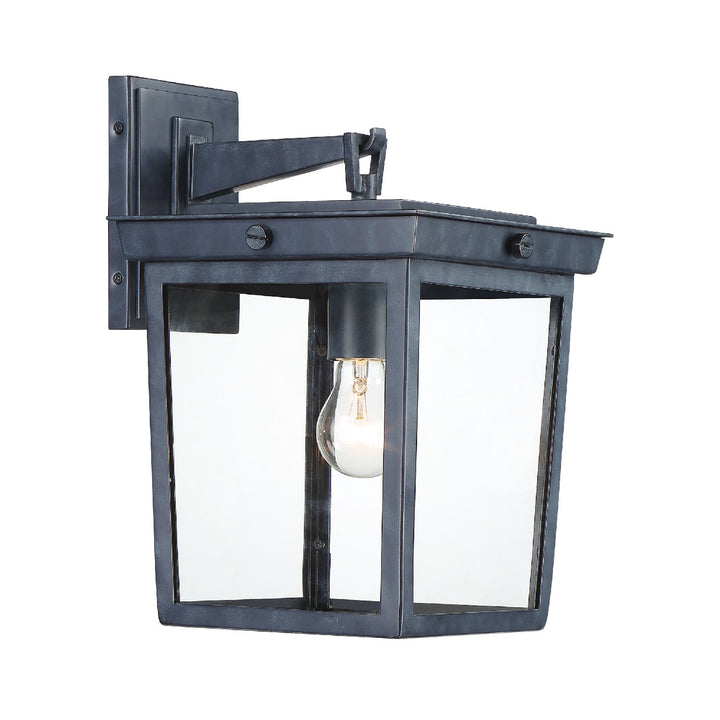 Belmont One Light Outdoor Wall Sconce in Graphite - available from The Lighting Shoppe, trusted by Canadian homeowners