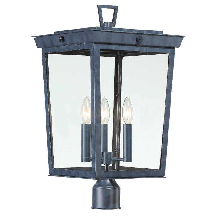 Belmont Three Light Outdoor Post Mount in Graphite - available from The Lighting Shoppe, trusted by Canadian homeowners