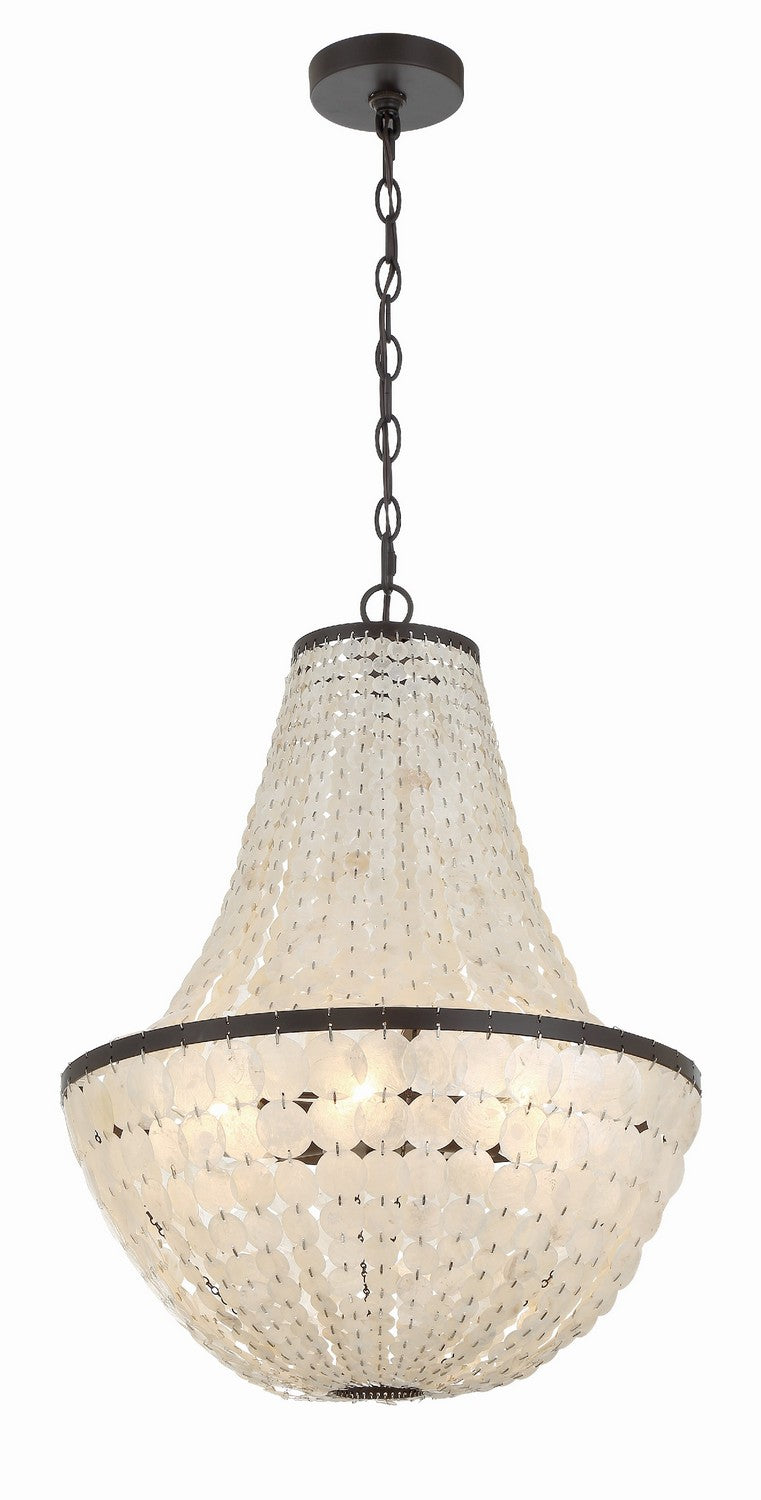 Brielle Six Light Chandelier in Dark Bronze - available from The Lighting Shoppe, trusted by Canadian homeowners