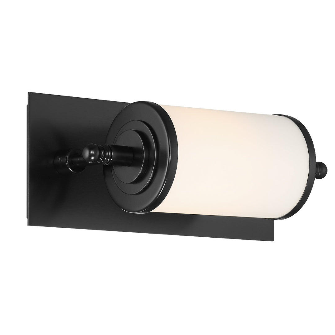 Foster LED Bathroom Vanity in Matte Black - available from The Lighting Shoppe, trusted by Canadian homeowners