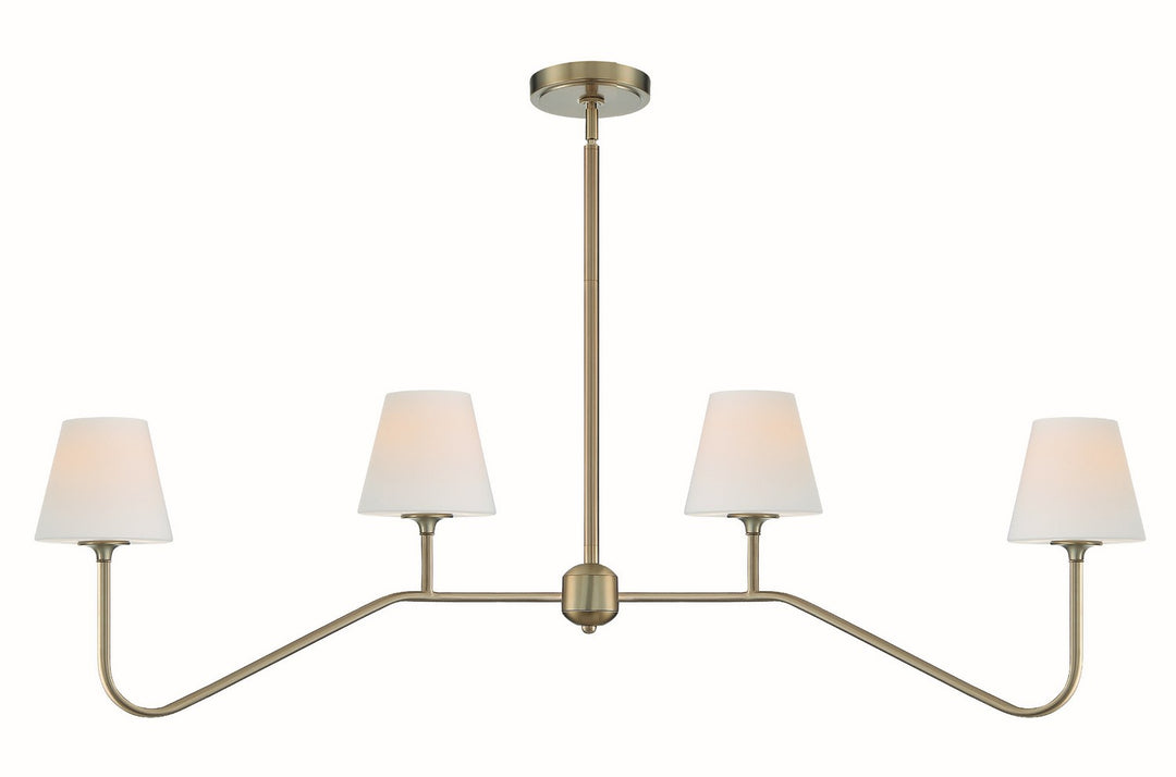 Keenan Four Light Chandelier in Vibrant Gold - available from The Lighting Shoppe, trusted by Canadian homeowners