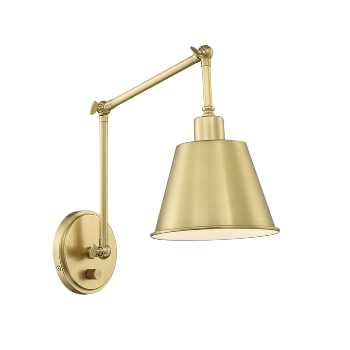 Mitchell One Light Wall Sconce in Aged Brass - available from The Lighting Shoppe, trusted by Canadian homeowners