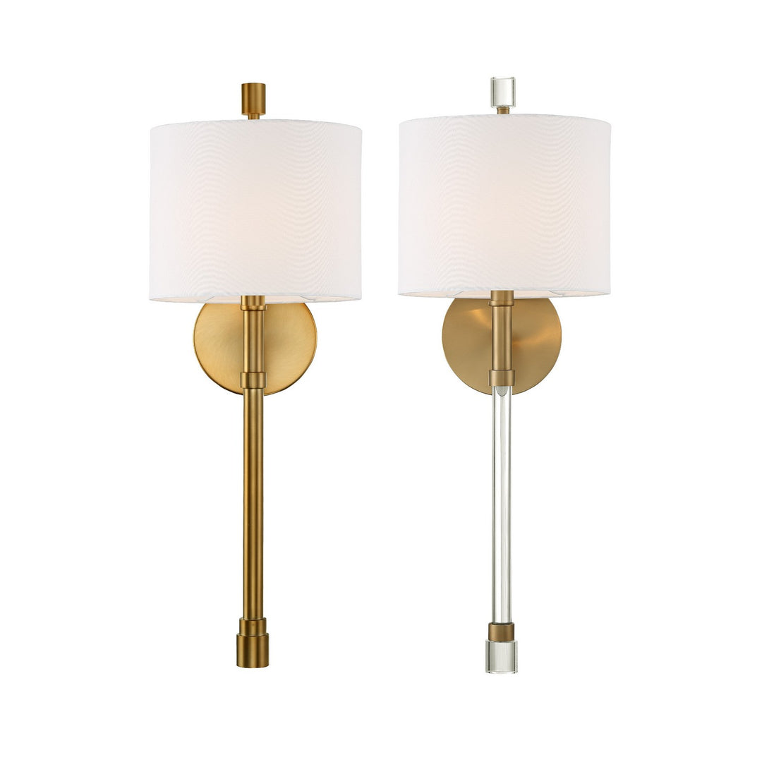 Rachel One Light Wall Sconce in Vibrant Gold - available from The Lighting Shoppe, trusted by Canadian homeowners