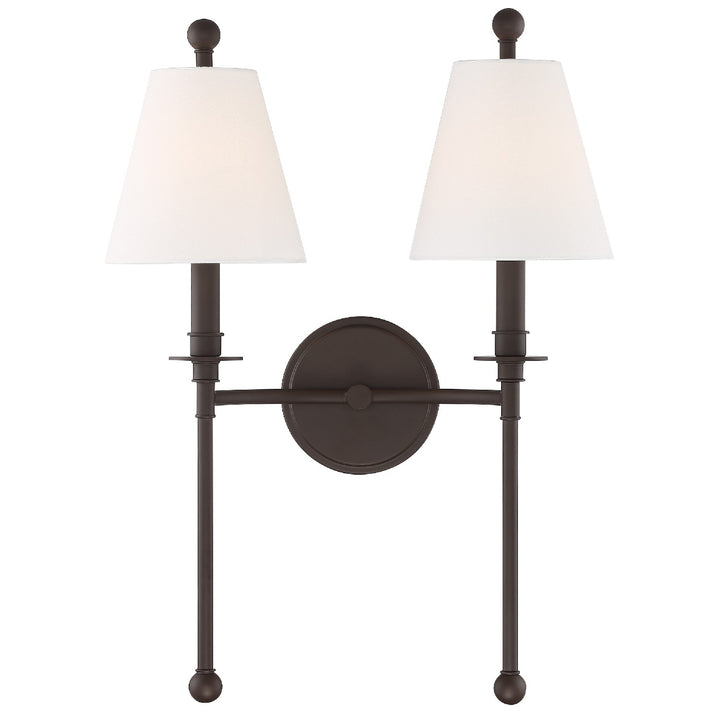 Riverdale Two Light Wall Sconce in Dark Bronze - available from The Lighting Shoppe, trusted by Canadian homeowners