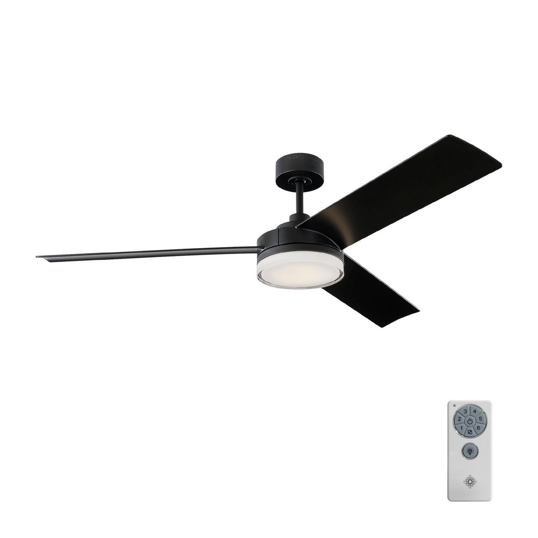 Visual Comfort Fan Canada - 3CQR56MBKD - 56"Ceiling Fan - Cirque - Midnight Black