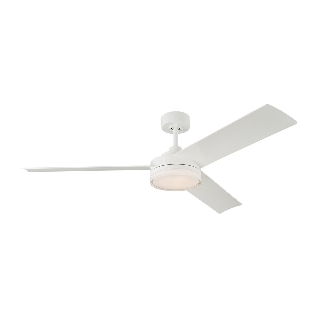 Cirque 56"Ceiling Fan in Matte White - available from The Lighting Shoppe, trusted by Canadian homeowners
